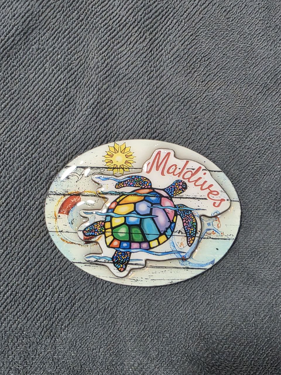 SunShell Mosaic Turtle Plaque