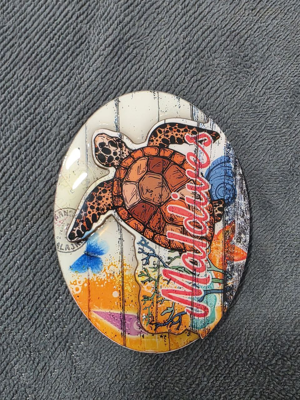 CoralGlide Turtle Plaque